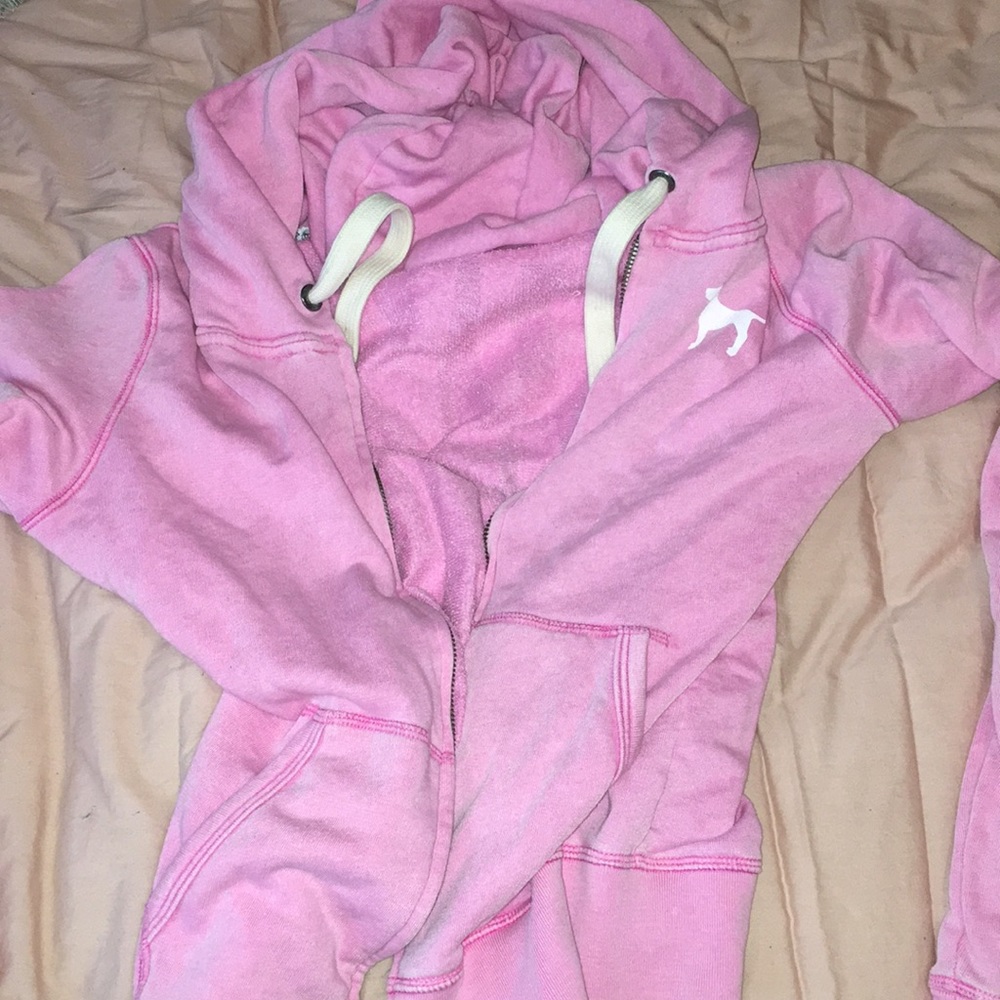 Love pink hoodie
